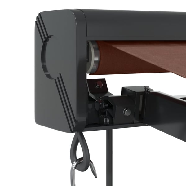vidaXL Automatisk uttrekkbar markise brun 350x250 cm