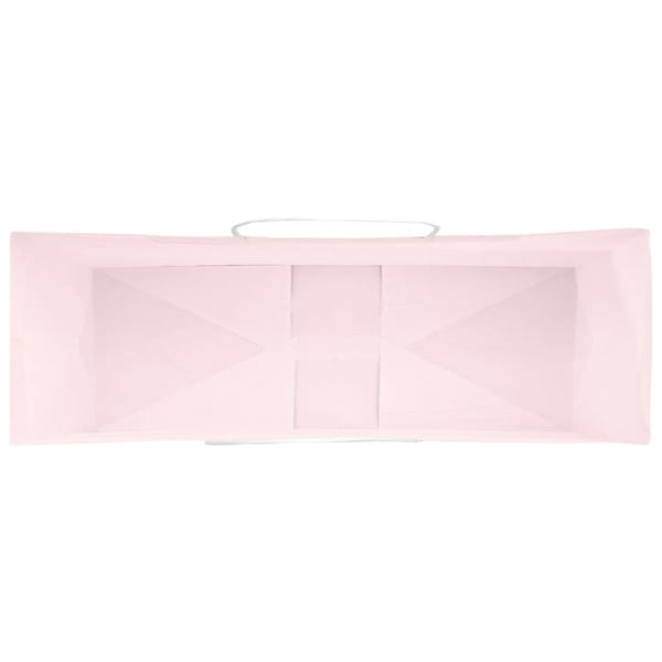 vidaXL Papirposer 250 stk med håndtak rosa 32x12x42 cm