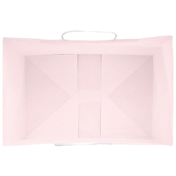 vidaXL Papirposer 250 stk med håndtak rosa 32x22x24 cm