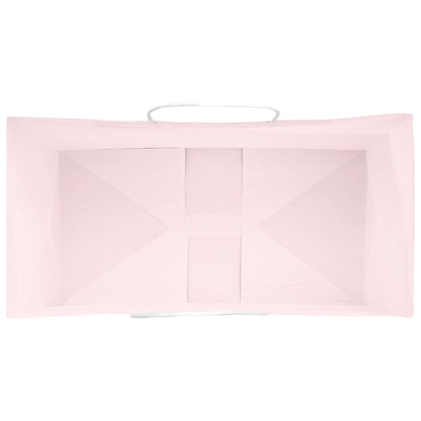 vidaXL Papirposer 250 stk med håndtak rosa 32x17x44 cm