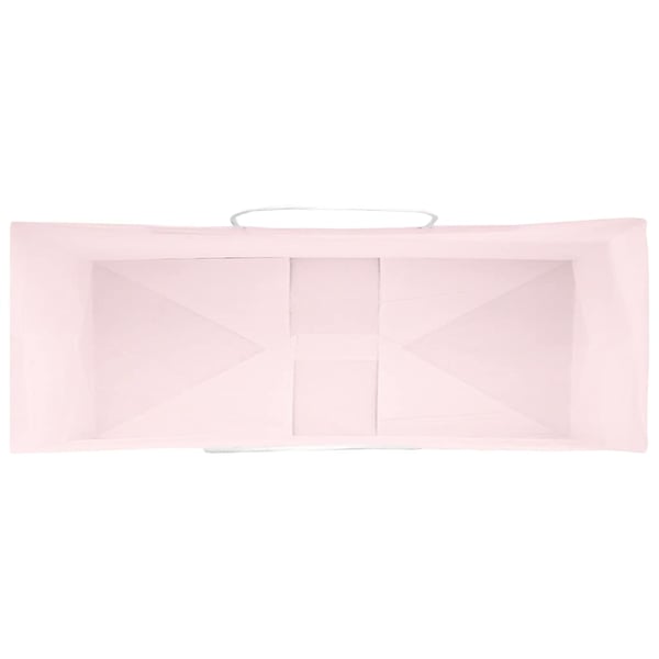 vidaXL Papirposer 250 stk med håndtak rosa 45x17x48 cm