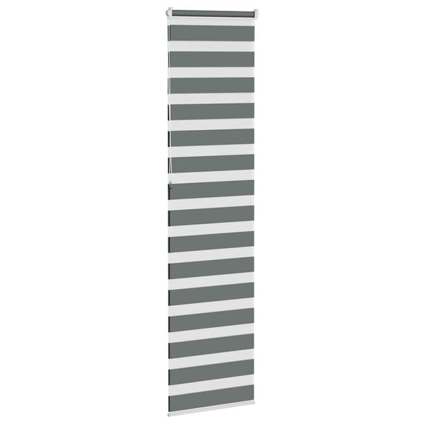 vidaXL Sebragardin mørkegrå 60x230 cm stoff bredde 55,9 cm polyester