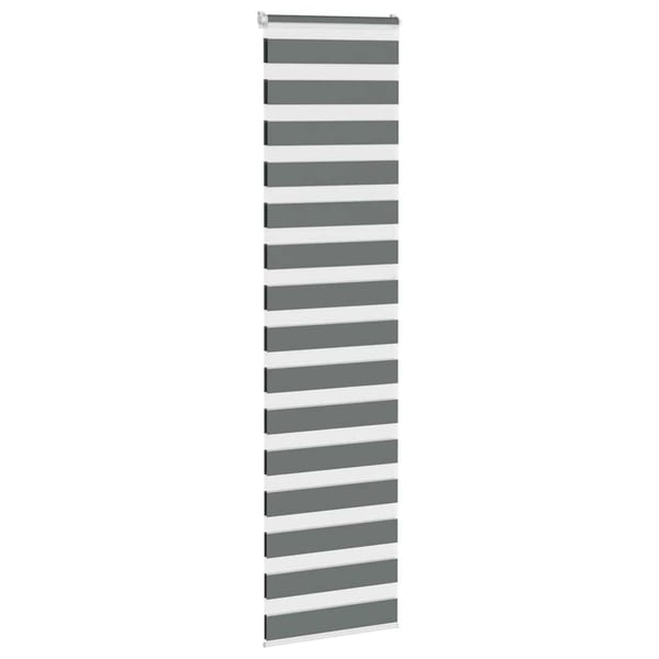 vidaXL Sebragardin mørkegrå 60x230 cm stoff bredde 55,9 cm polyester