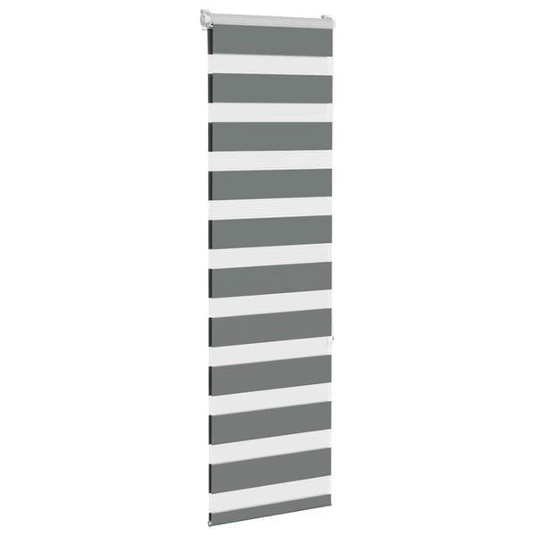 vidaXL Sebragardin mørkegrå 45x150 cm stoff bredde 40,9 cm polyester