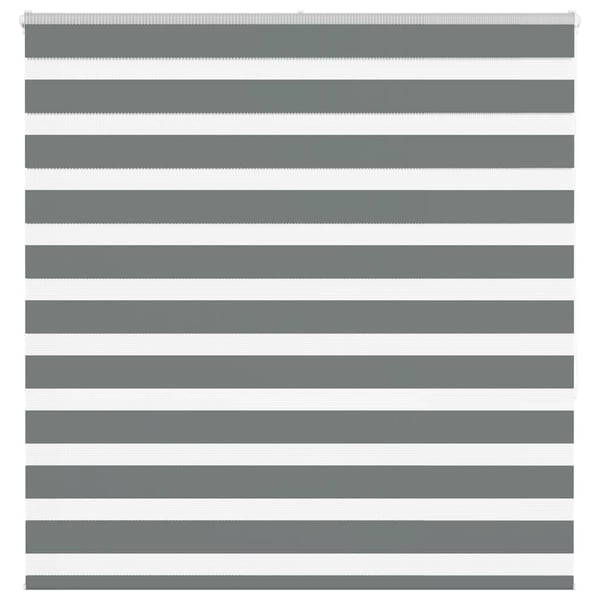 vidaXL Sebragardin mørkegrå 145x150 cm stoff bredde 140,9 cm polyester