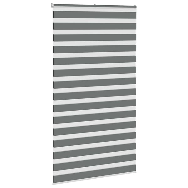 vidaXL Sebragardin mørkegrå 130x230 cm stoff bredde 125,9 cm polyester