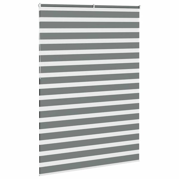 vidaXL Sebragardin mørkegrå 160x230 cm stoff bredde 155,9 cm polyester