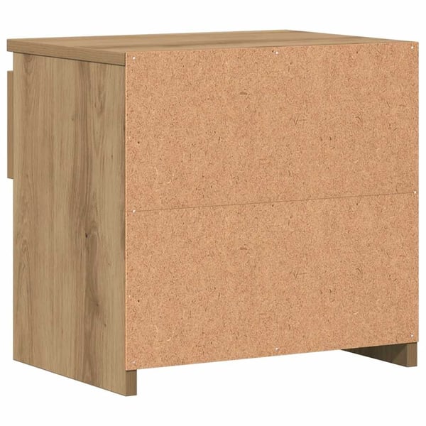 vidaXL Nattbord artisan eik 40x30x39 cm konstruert tre