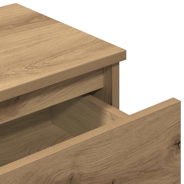 vidaXL Nattbord 2 stk artisan eik 40x30x39 cm konstruert tre