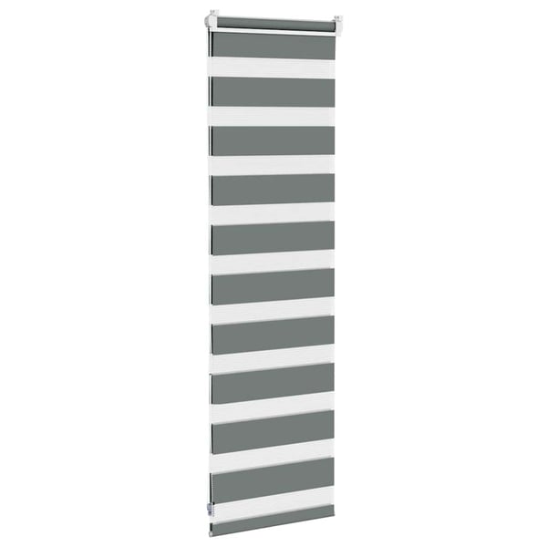 vidaXL Sebragardin mørkegrå 40x100 cm stoff bredde 35,9 cm polyester