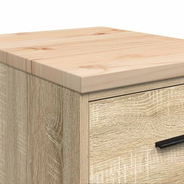 vidaXL Garasje Oppbevaringsskap Sonoma eik 40x51x85 cm Heltre Furu