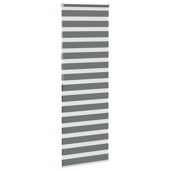 vidaXL Sebragardin mørkegrå 75x200 cm stoff bredde 70,9 cm polyester