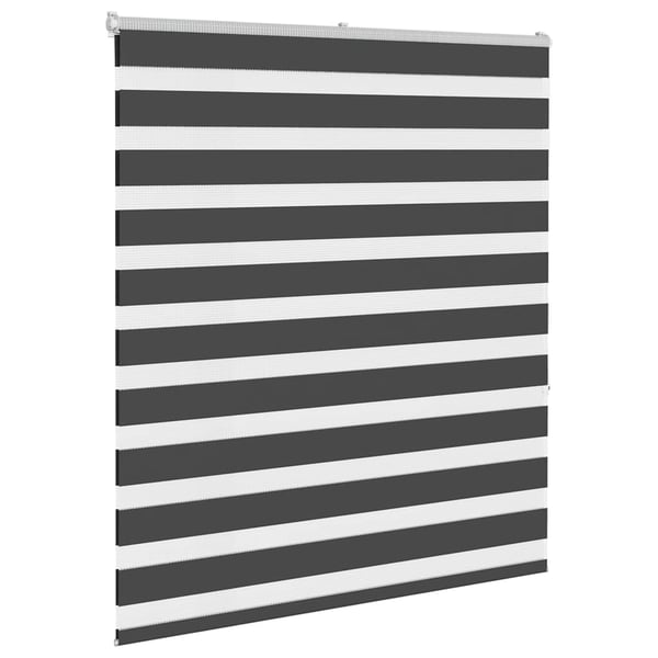 vidaXL zebragardin sort 135x150 cm stofbredde 130,9 cm polyester