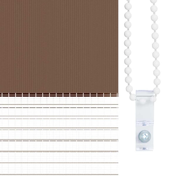 vidaXL Sebragardin brun 40x200 cm stoff bredde 35,9 cm polyester