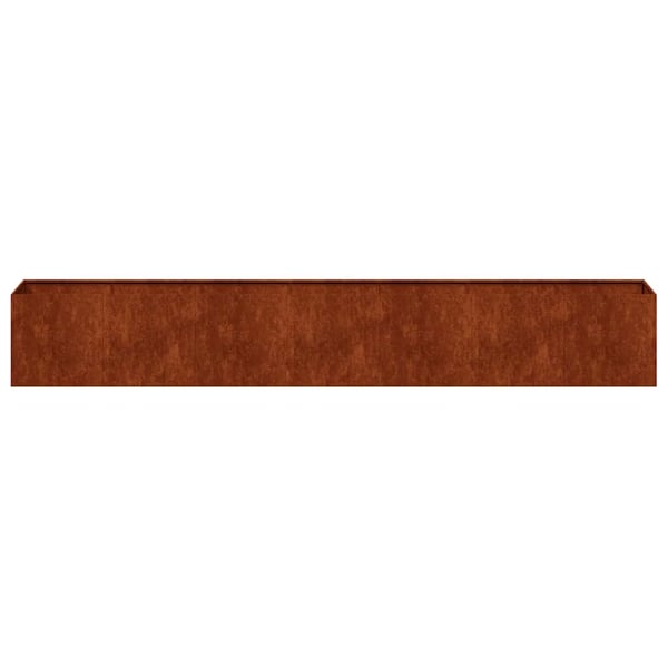 vidaXL Plantekasse Rusty 280x40x40 cm forvitringsstål