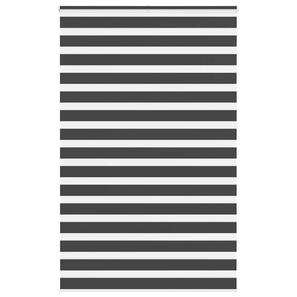 vidaXL Sebragardin svart 145x230 cm stoff bredde 140,9 cm polyester