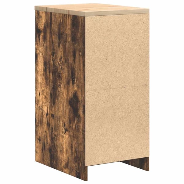vidaXL Garasje Oppbevaringsskap Røkt eik 40x51x85 cm Heltre Furu