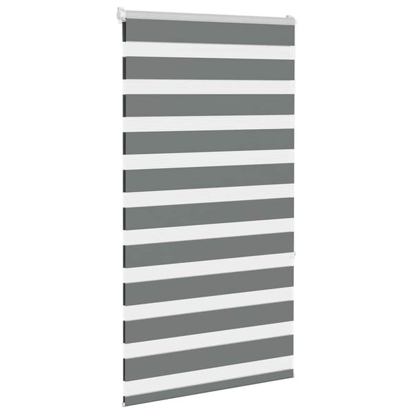 vidaXL Sebragardin mørkegrå 90x150 cm stoff bredde 85,9 cm polyester