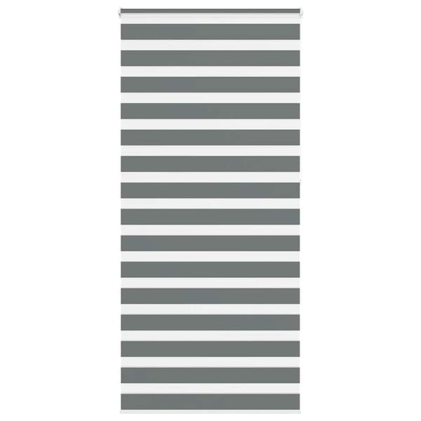 vidaXL Sebragardin mørkegrå 110x230 cm stoff bredde 105,9 cm polyester
