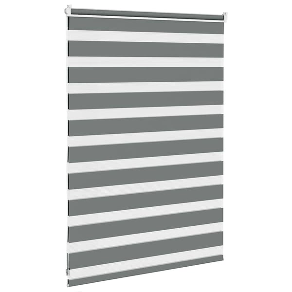 vidaXL Sebragardin mørkegrå 115x100 cm stoff bredde 110,9 cm polyester