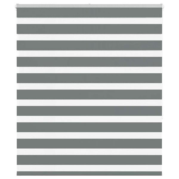 vidaXL Sebragardin mørkegrå 120x150 cm stoff bredde 115,9 cm polyester