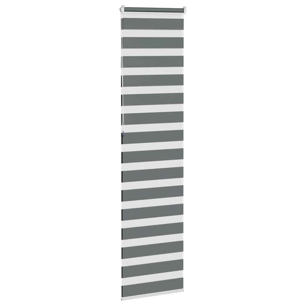 vidaXL Sebragardin mørkegrå 65x230 cm stoff bredde 60,9 cm polyester