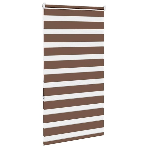 vidaXL Sebragardin brun 85x150 cm stoff bredde 80,9 cm polyester