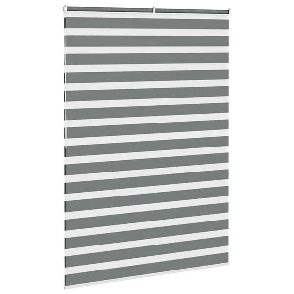 vidaXL Sebragardin mørkegrå 160x200 cm stoff bredde 155,9 cm polyester