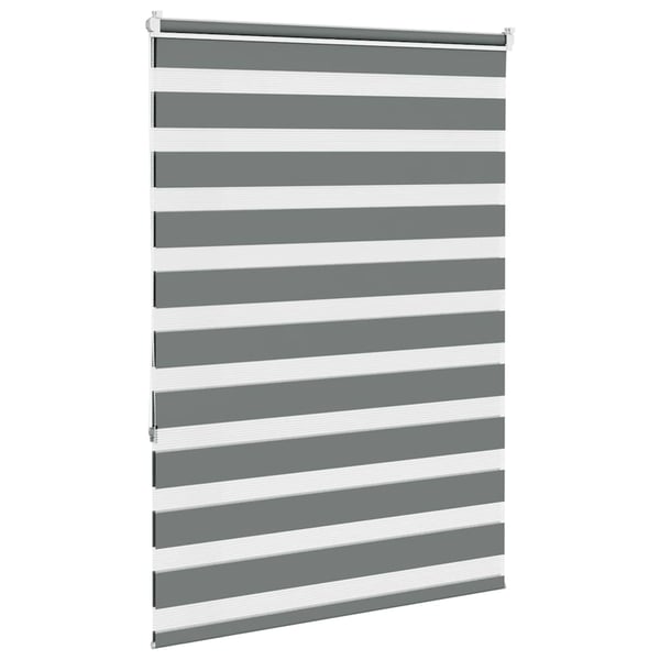 vidaXL Sebragardin mørkegrå 95x150 cm stoff bredde 90,9 cm polyester