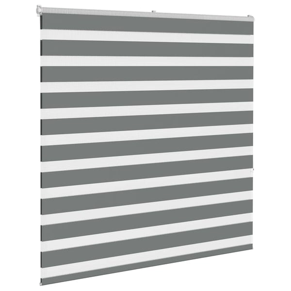 vidaXL Sebragardin mørkegrå 140x150 cm stoff bredde 135,9 cm polyester