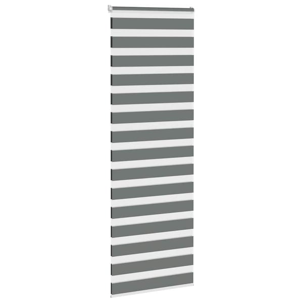 vidaXL Sebragardin mørkegrå 90x200 cm stoff bredde 85,9 cm polyester