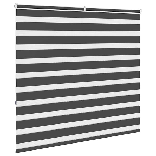 vidaXL Sebragardin svart 160x150 cm stoff bredde 155,9 cm polyester