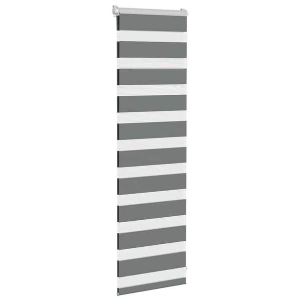 vidaXL Sebragardin mørkegrå 45x100 cm stoff bredde 40,9 cm polyester