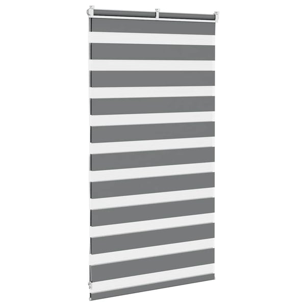 vidaXL Sebragardin mørkegrå 75x100 cm stoff bredde 70,9 cm polyester