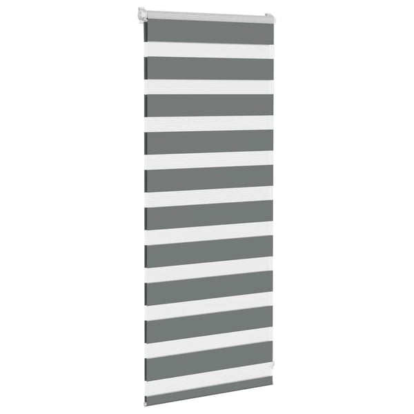 vidaXL Sebragardin mørkegrå 55x100 cm stoff bredde 50,9 cm polyester