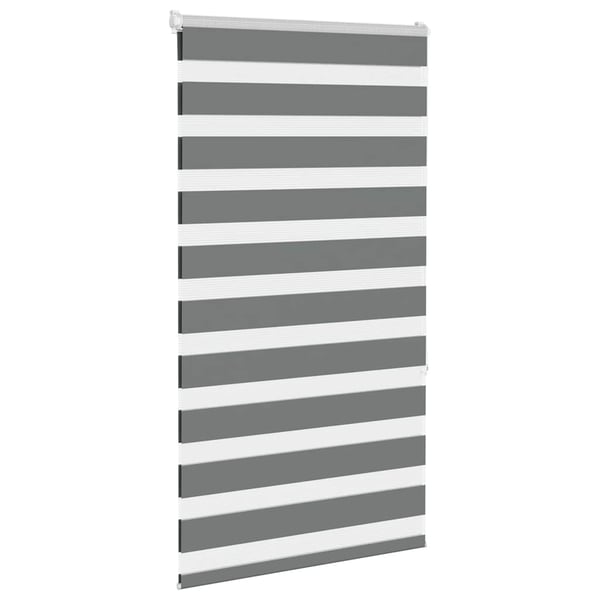 vidaXL Sebragardin mørkegrå 75x150 cm stoff bredde 70,9 cm polyester