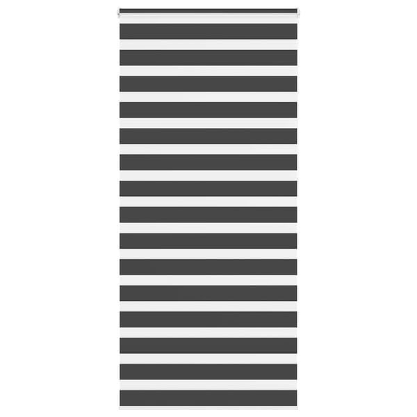 vidaXL Sebragardin svart 115x230 cm stoff bredde 110,9 cm polyester