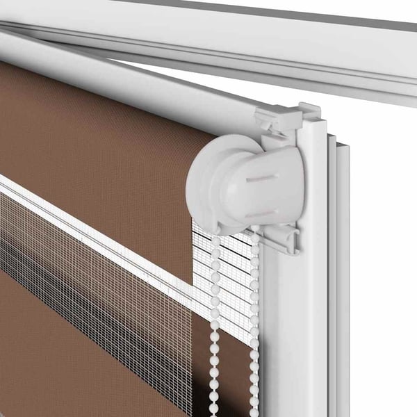 vidaXL Sebragardin brun 65x100 cm stoff bredde 60,9 cm polyester
