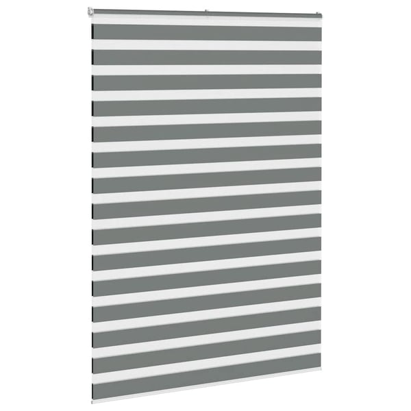 vidaXL Sebragardin mørkegrå 155x230 cm stoff bredde 150,9 cm polyester