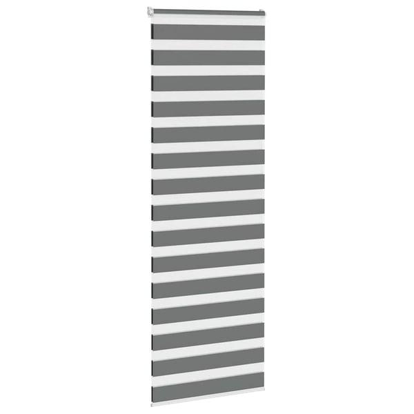 vidaXL zebragardin mørkegrå 85x200 cm stofbredde 80,9 cm polyester