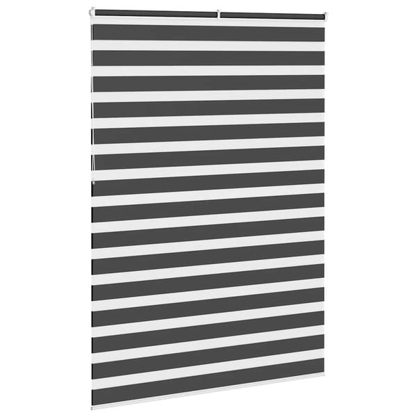 vidaXL Sebragardin svart 155x230 cm stoff bredde 150,9 cm polyester