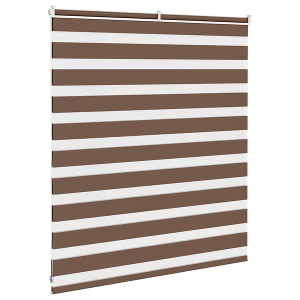 vidaXL Sebragardin brun 130x100 cm stoff bredde 125,9 cm polyester