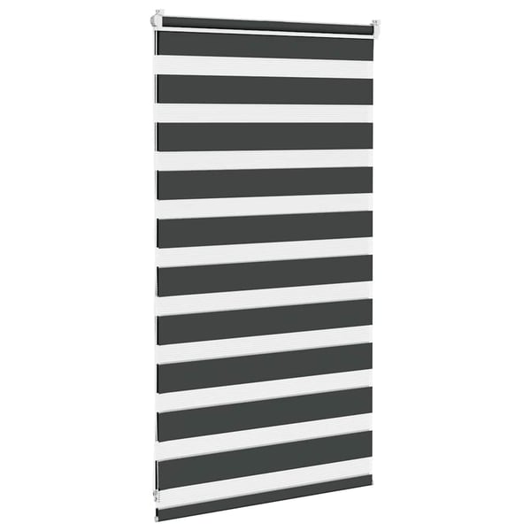 vidaXL zebragardin sort 85x100 cm stofbredde 80,9 cm polyester