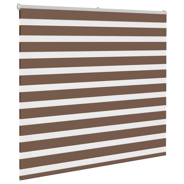 vidaXL Sebragardin brun 155x150 cm stoff bredde 150,9 cm polyester