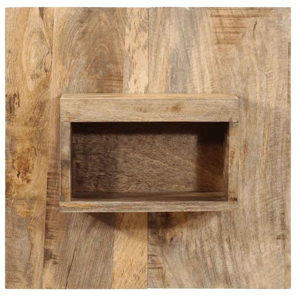vidaXL Nattbord 50x27x50 cm grovt heltre mangotre