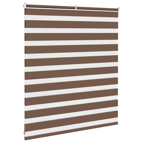 vidaXL Sebragardin brun 135x100 cm stoff bredde 130,9 cm polyester