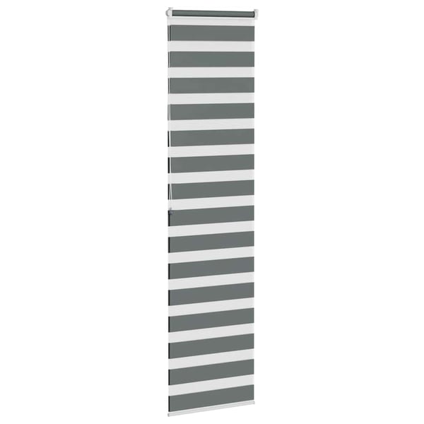 vidaXL zebragardin mørkegrå 60x200 cm stofbredde 55,9 cm polyester