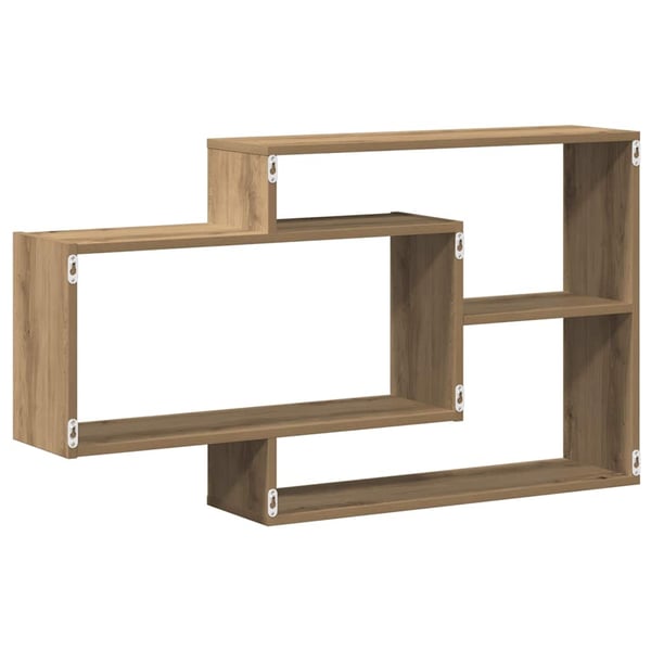 vidaXL Vegghylle artisan eik 104x20x58,5 cm konstruert tre
