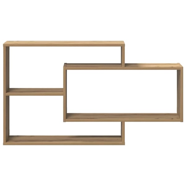 vidaXL Vegghylle artisan eik 104x20x58,5 cm konstruert tre