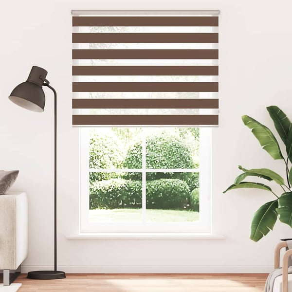 vidaXL Sebragardin brun 145x200 cm stoff bredde 140,9 cm polyester